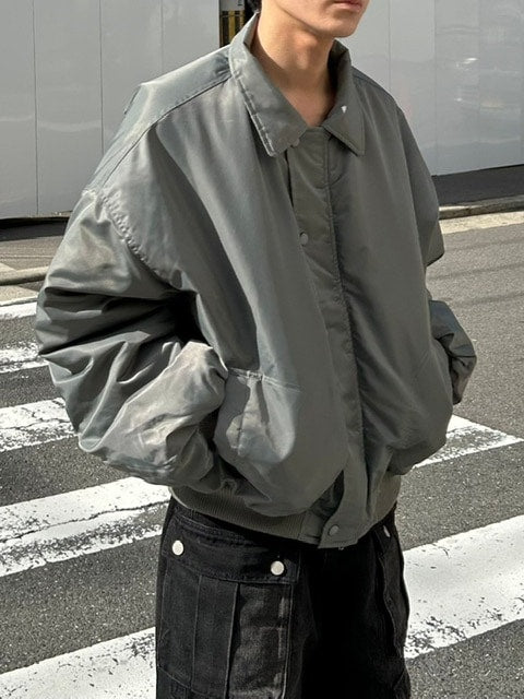 受注制【Chikashitsu +】cropped padding jumper (3color)