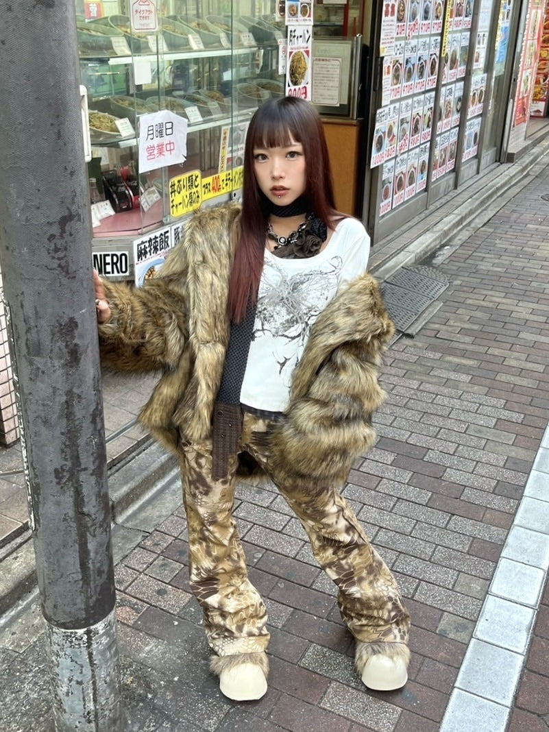 受注制【Never mind the XU】fur blouson (3color)
