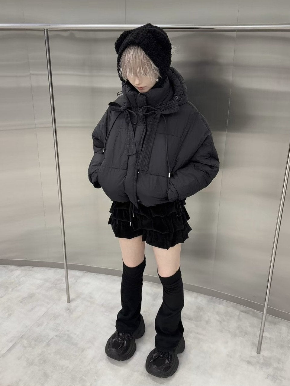 受注制【nmtc +】simple flare legwarmer (3color)