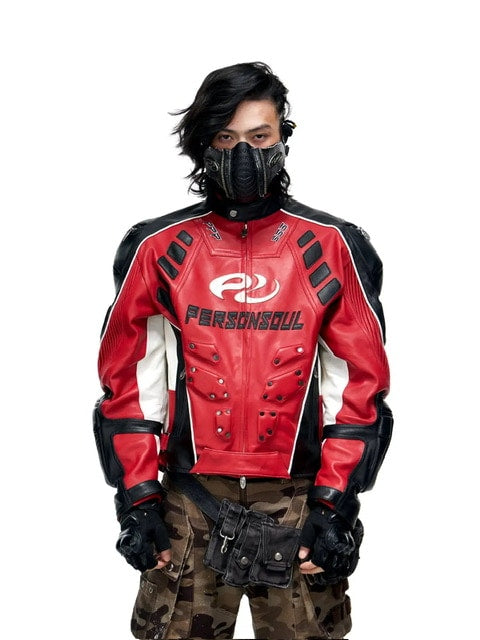 【PERSONSOUL】Sheepskin Racing Jacket