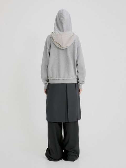 【FLAREUP】Layered Zip Hoodie / 【フレアアップ】レイヤードジップパーカー