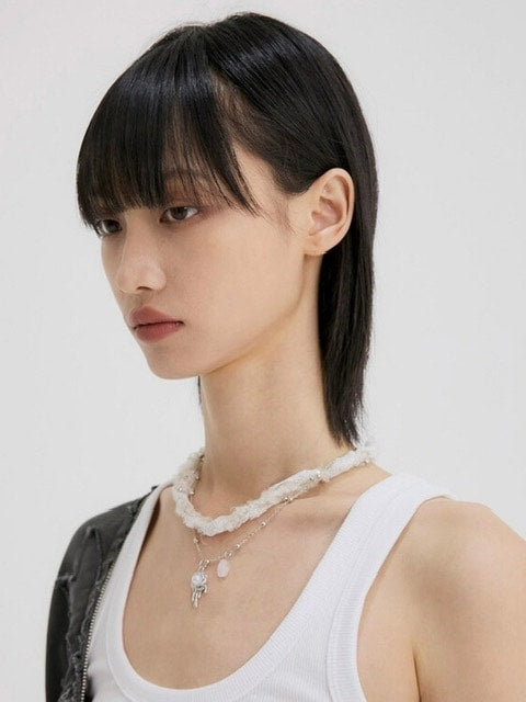 【FLAREUP】Braided Handmade Necklace / 【フレアアップ】ブレイデッドハンドメイドネックレス