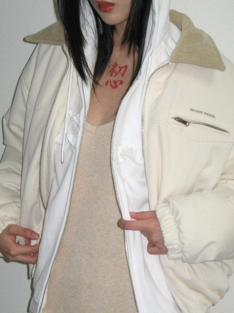 【CRANK】COTTON PUFF JUMPER / 【クランク】コットンプル長袖ジャンパー