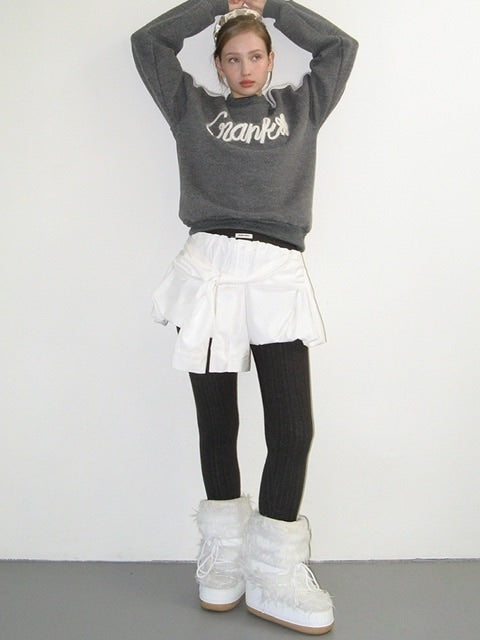 【CRANK】SLEEVE TIED BALLOON SKIRT