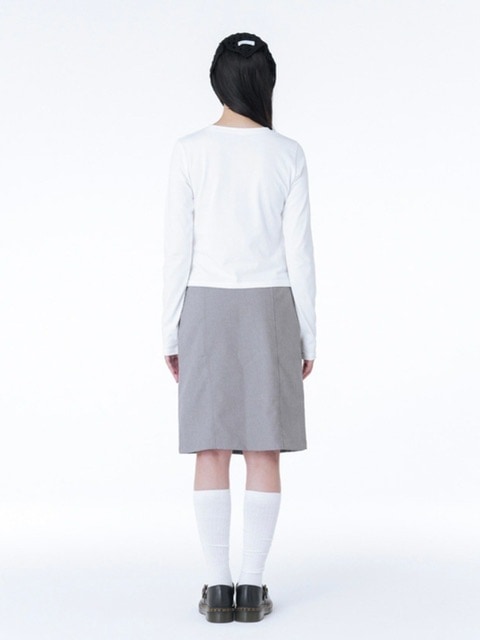 【Miseki seoul】Mini logo long sleeves