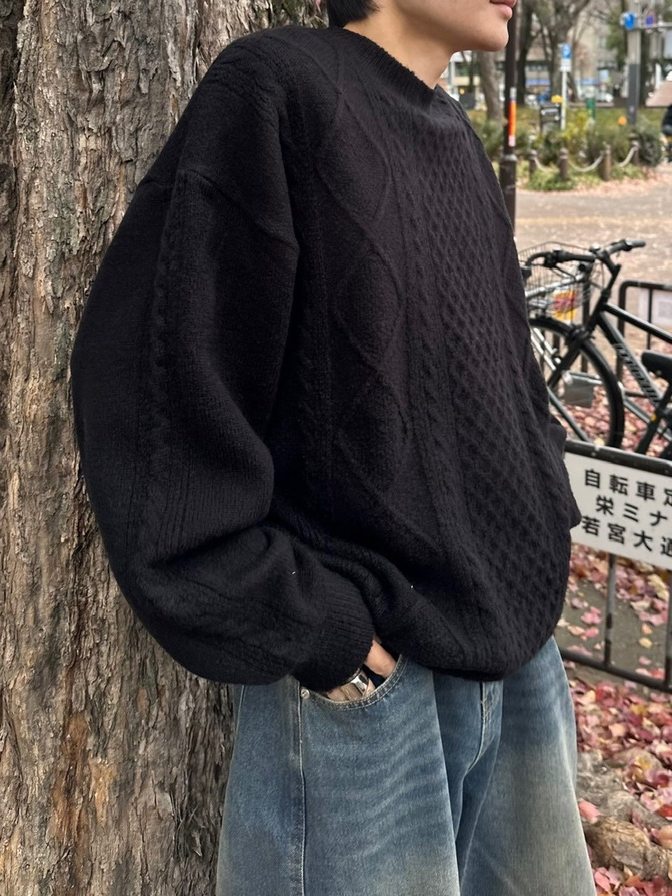 【youll】loose cable knit (2color)