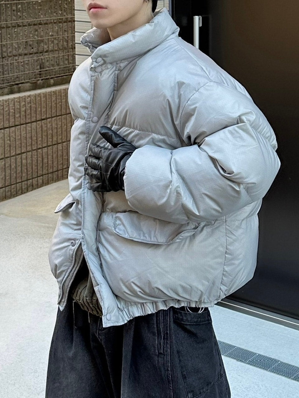 受注制【Chikashitsu +】unisex padding heat jacket (3color)