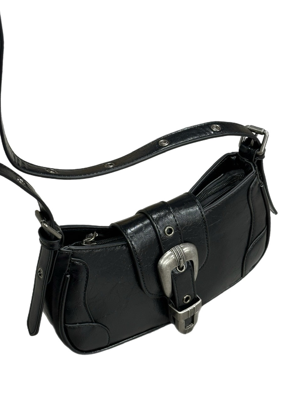 大阪店WEB限定受注制【Chikashitsu +】belt buckle shoulder bag (2color)