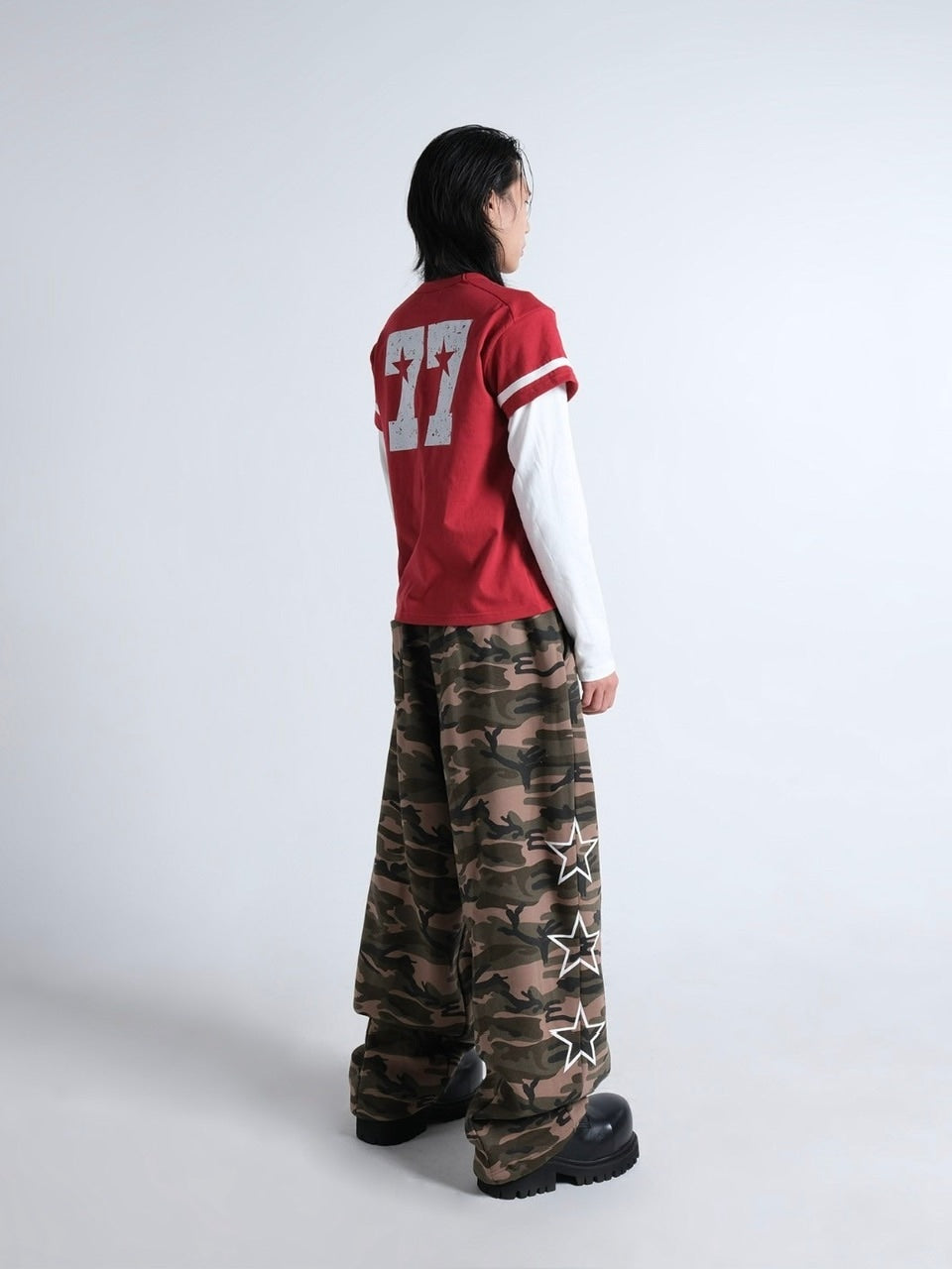 【IFEELLUCKY】Lucky army big sweat pants / 【アイフィールラッキー】ラッキーアーミービックスウェットパンツ
