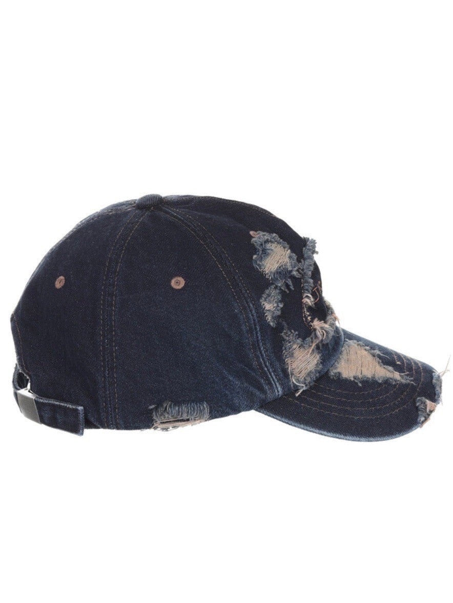 【SURGERY】surgery distroyed denim cap / 【サージェリー】ダメージデニムキャップ