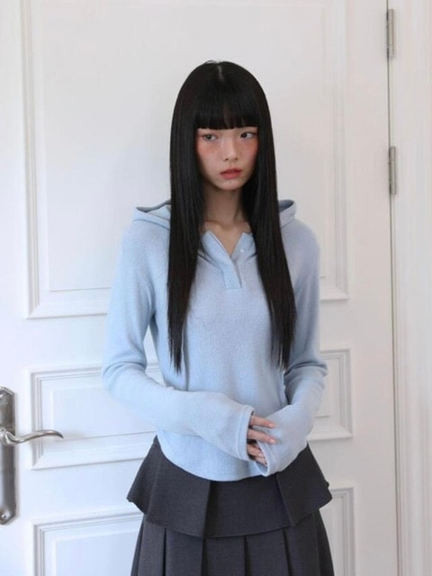 【Uglyshadow】BASIC CROP HOODIE