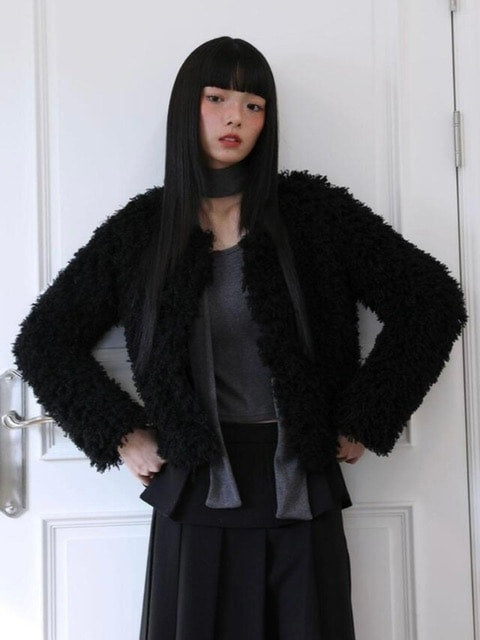 【Uglyshadow】PUPPY JACKET / 【アグリーシャドウ】パピーファー長袖ジャケット