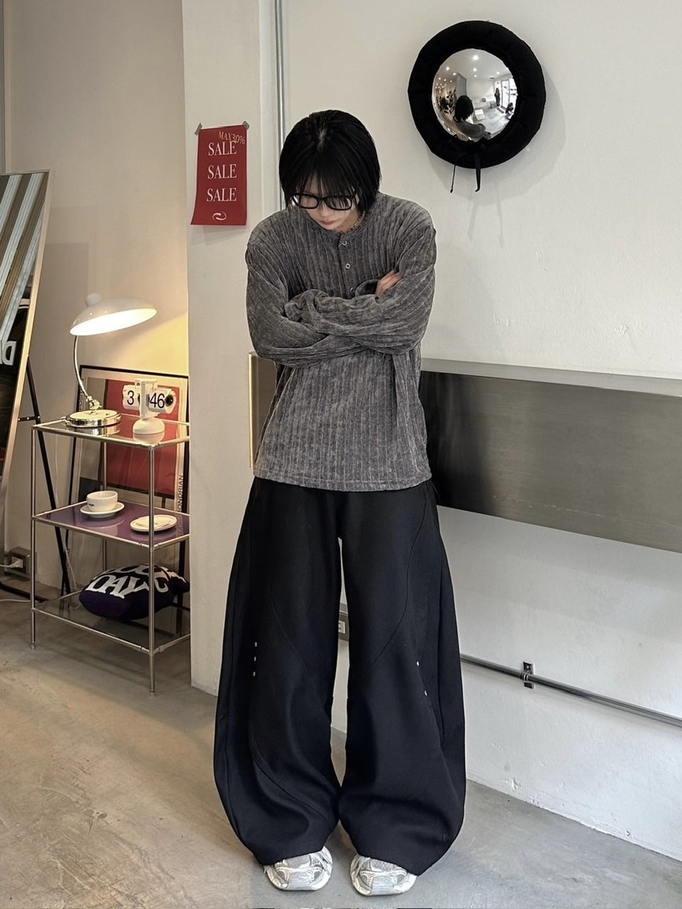 国際配送【LUV CODE】rivet balloon pants