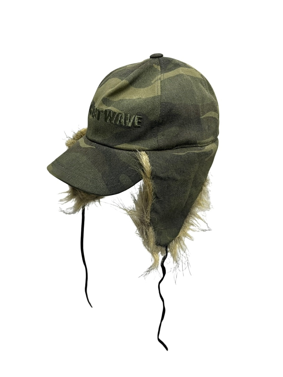 受注制【Never mind the XU】camouflage fur cap