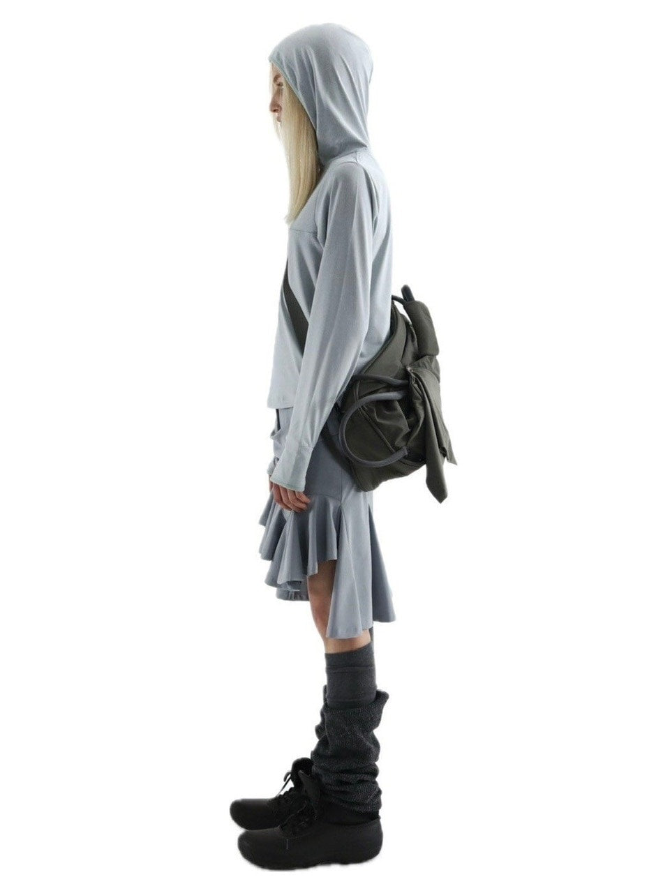 【DIFFERENTIS】Draped Jersey Skirt