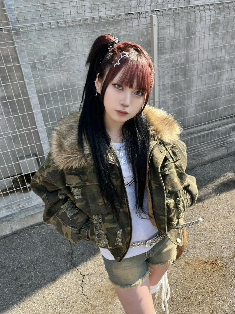 受注制【Never mind the XU】damage military jacket
