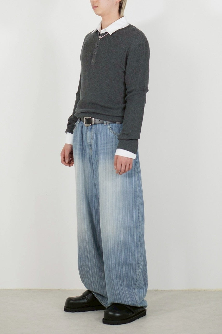 【Chikashitsu +】henry neck long sleeve knit (4color)