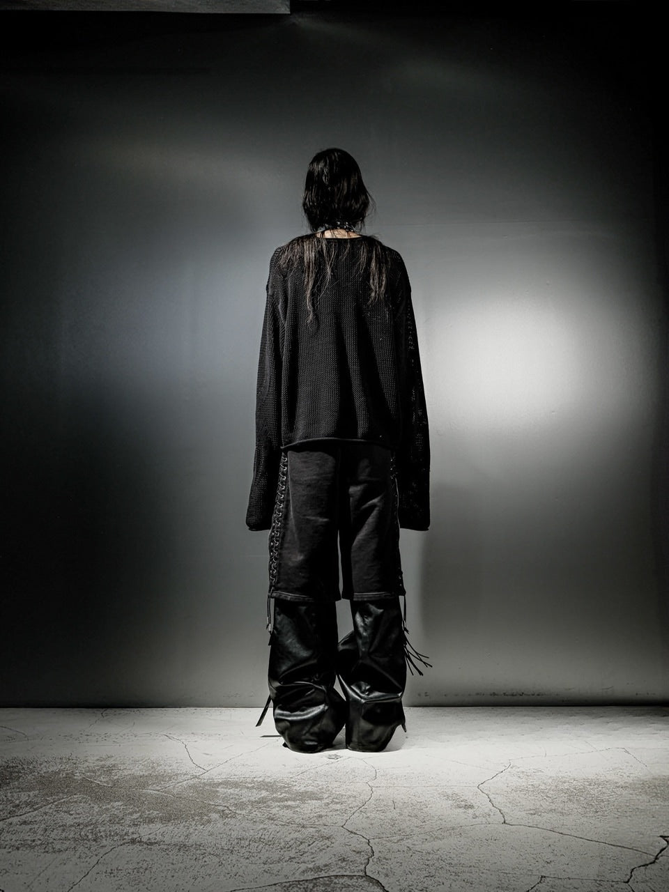 【DIG YOUR OWN GRAVE】LACEUPSHORTS / 【ディグユアオウングレイブ】レースアップスウェットパンツ