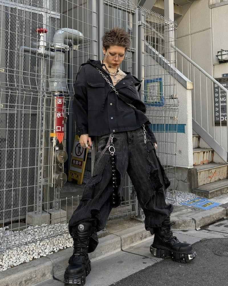 【DIG YOUR OWN GRAVE】PAILOT DENIM HOODIE