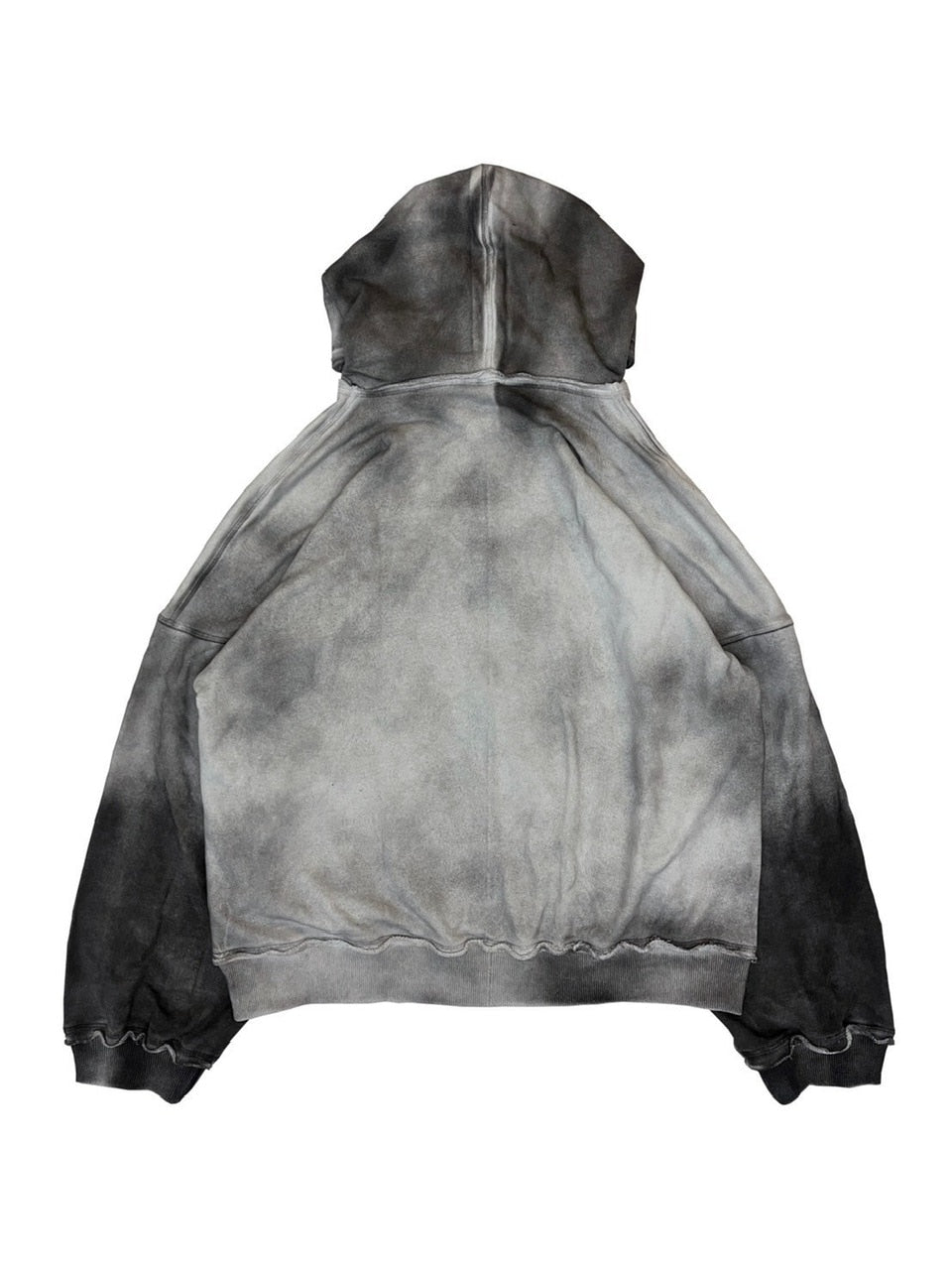 【haveyoudiedbefore?】Opus Hoodie in washed Gray / 【ハブユーダイドビフォー?】グラフィックウォッシュドジップパーカー
