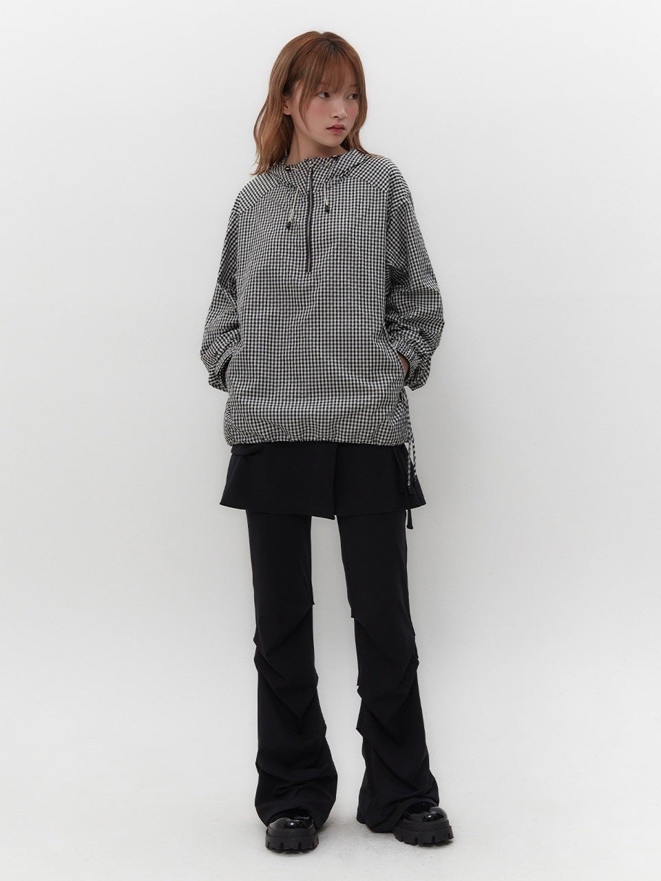 【TUOMIO】CHECK LIGHT ANORAK