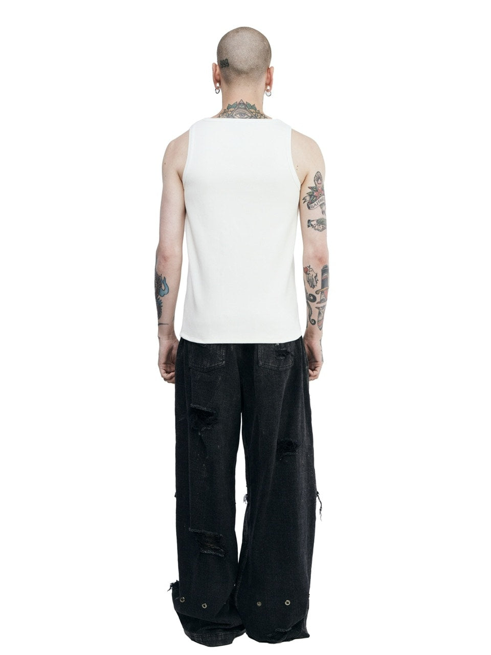 【BLR BLUER】Logo Rivet Sleeveless
