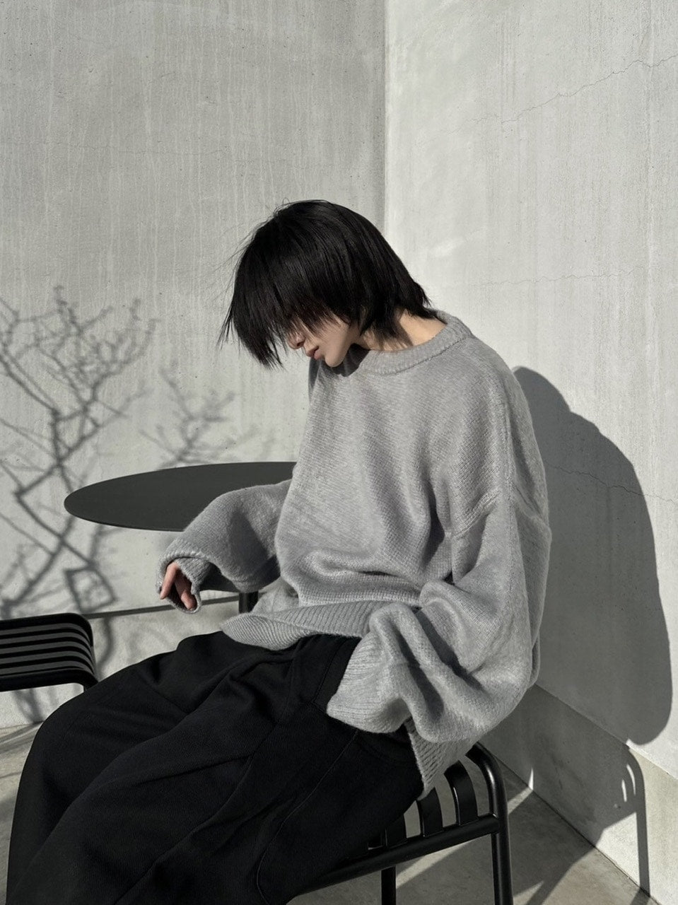 受注制【LUV CODE】oversized mohair knit (3color)