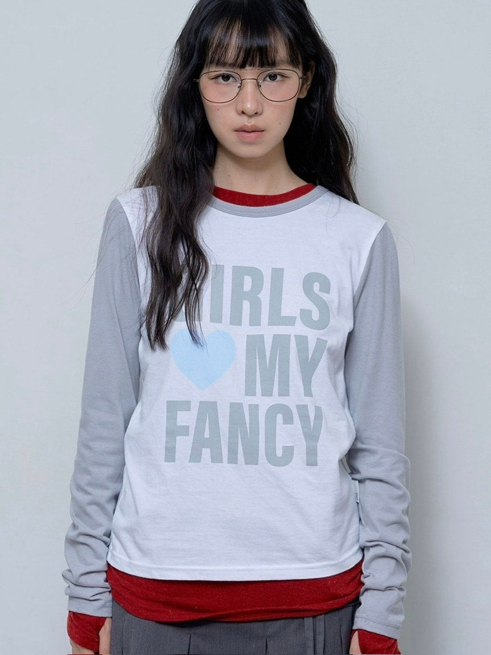 【FANCY CLUB】GIRLS MY FANCY LONG SLEEVE / 【ファンシークラブ】ロゴプリント長袖Tシャツ