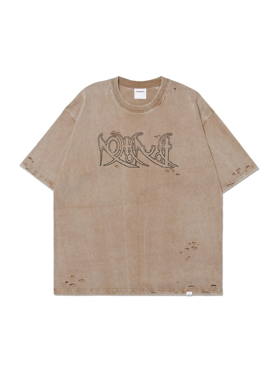 【NOMANUAL】ECDYSIS DAMAGED T-SHIRT