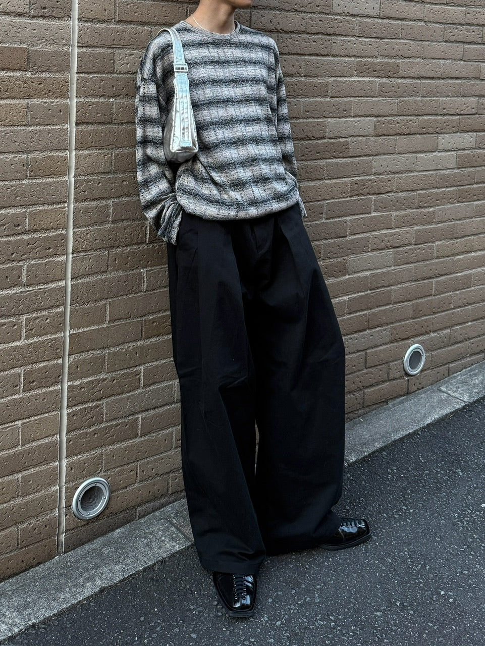 【Chikashitsu +】gradation border knit (5color) / 【チカシツプラス】グラデーションボーダー長袖ニット