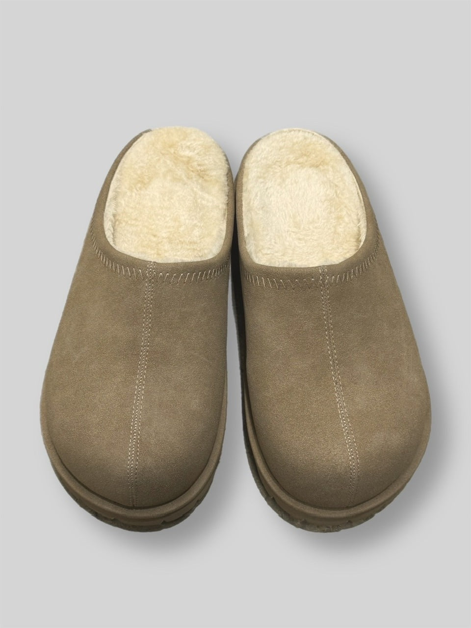 受注制【Chikashitsu +】volume toe suede mule (2color)