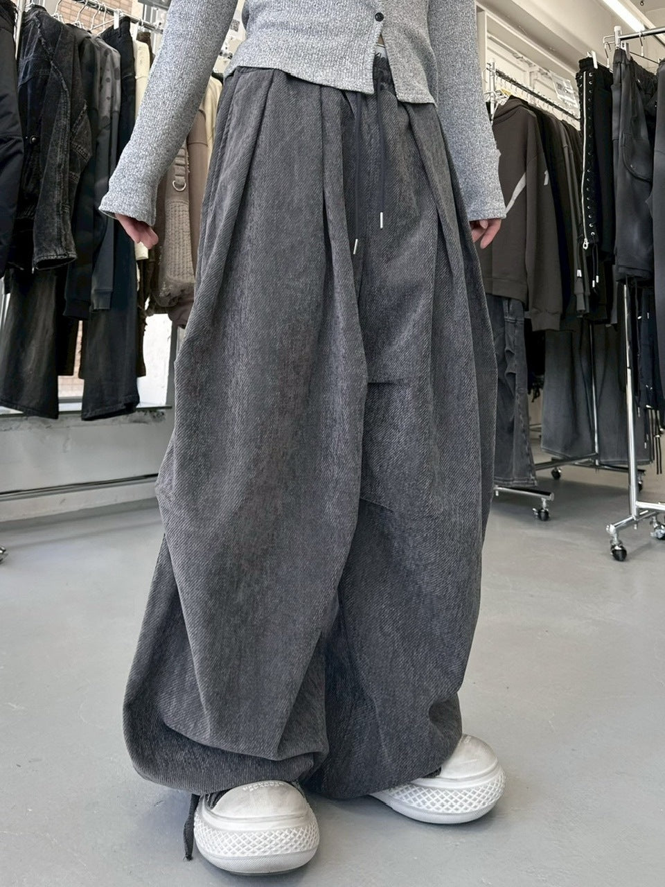 受注制【LUV CODE】pin tuck balloon pants (2color)