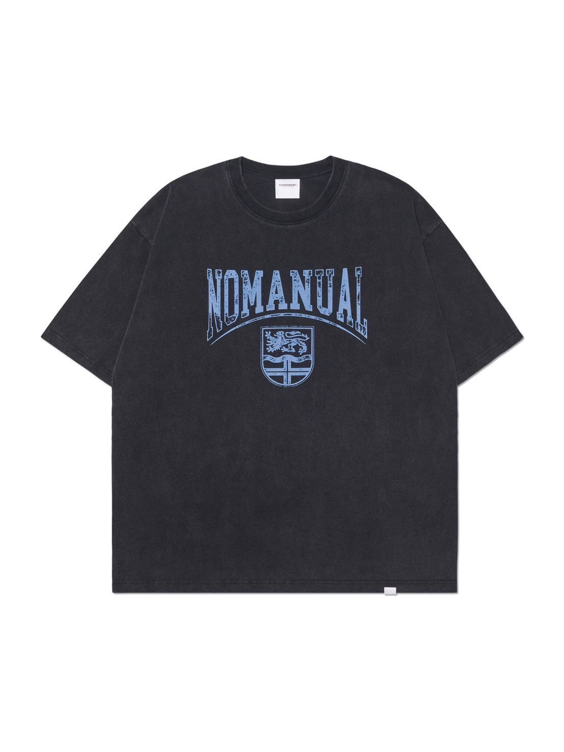 【NOMANUAL】EMBLEM WASHED T-SHIRT