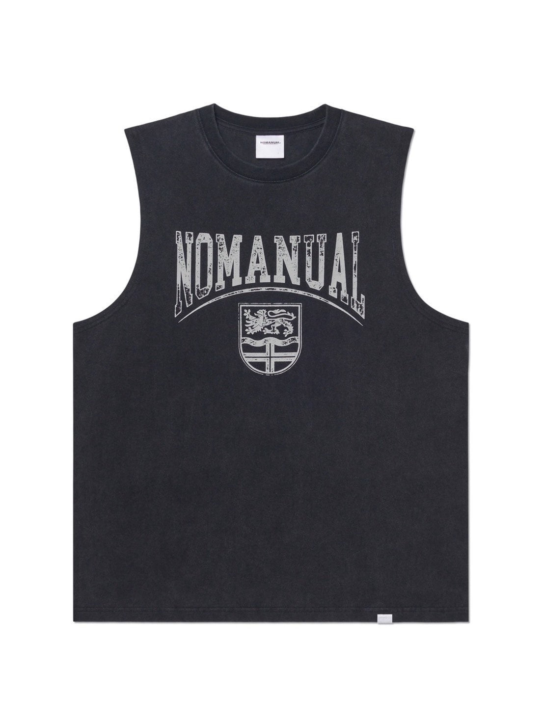 【NOMANUAL】EMBLEM WASHED SLEEVELESS TEE