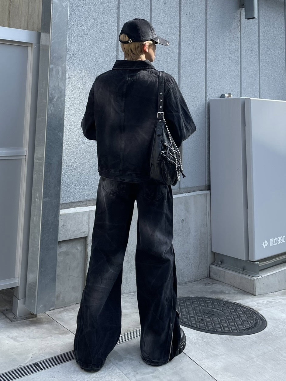 受注制【nmtc +】side zip denim jacket