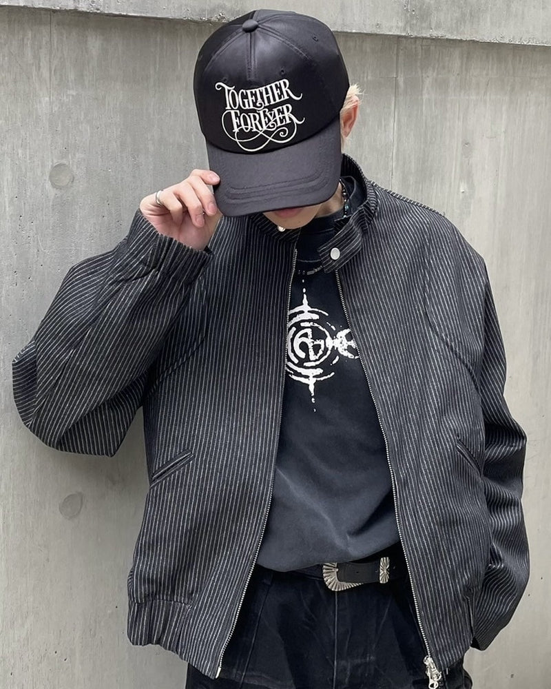 受注制【nmtc +】pin stripe denim jacket