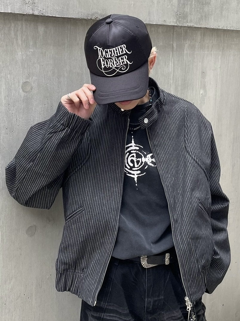 受注制【nmtc +】pin stripe denim jacket