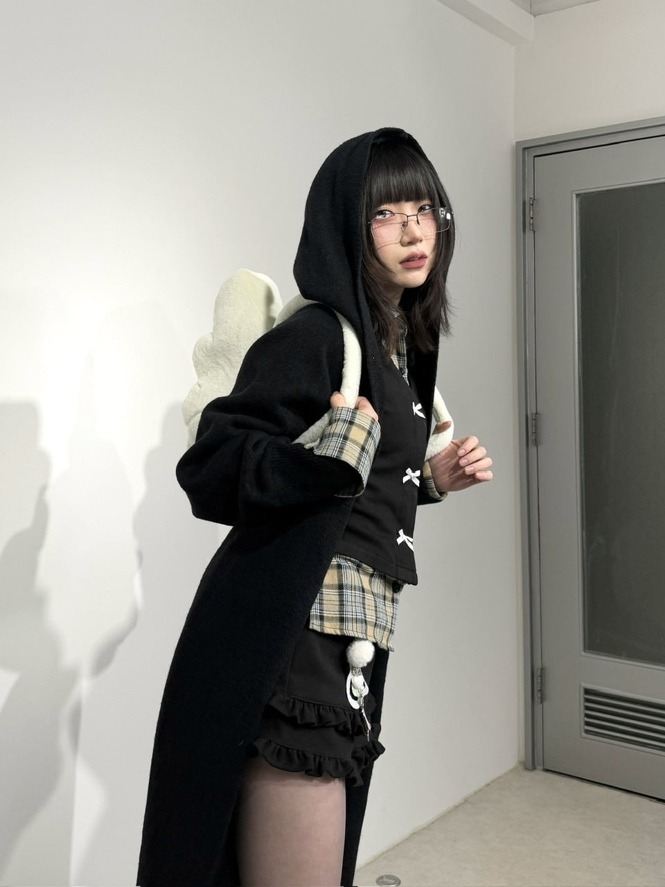 国際配送【Nerd out XU】fur angel bag