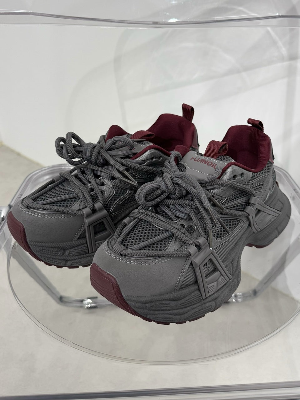 国際配送【Nerd out XU】thick sole daddy shoes (2color)