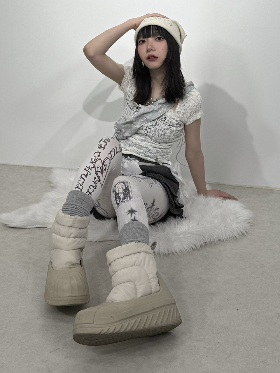 国際配送【Nerd out XU】Gothic tribal stocking