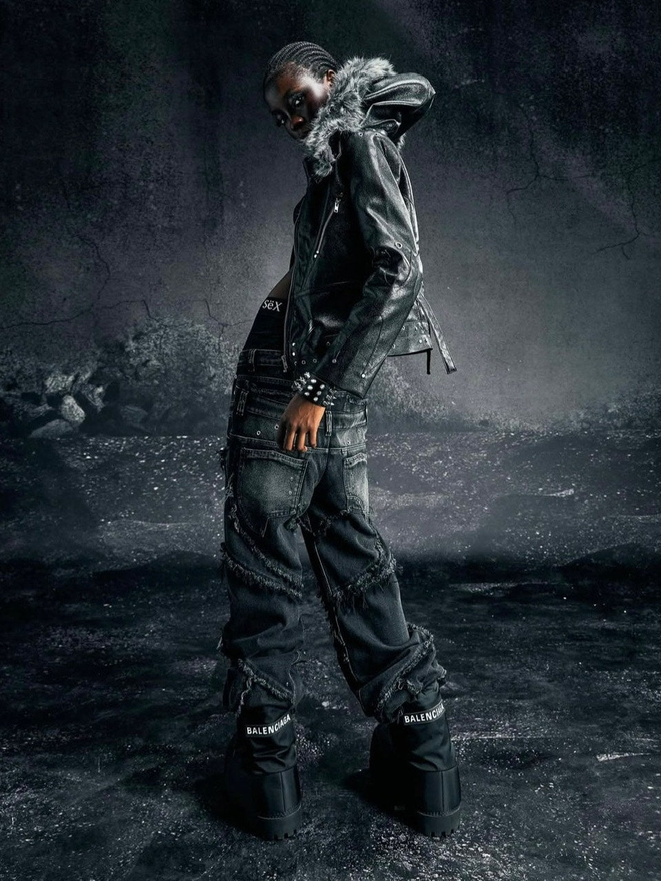 【Cozy world Wide】KNIGHT CLUB LEATHER JACKET