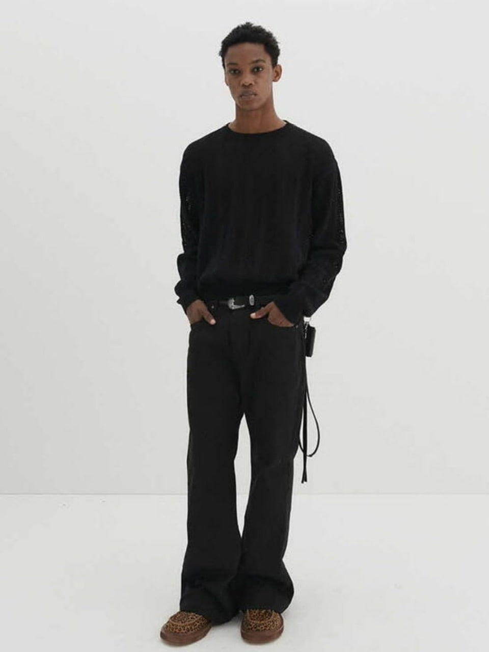 【DNSR】Meshed Crop Knit