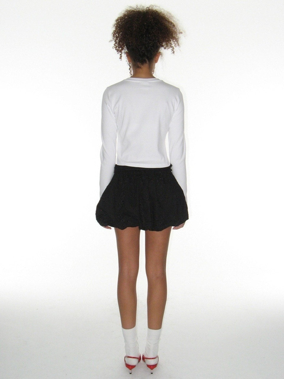 【CRANK】PEARL BUSTIER PRINTING TOP