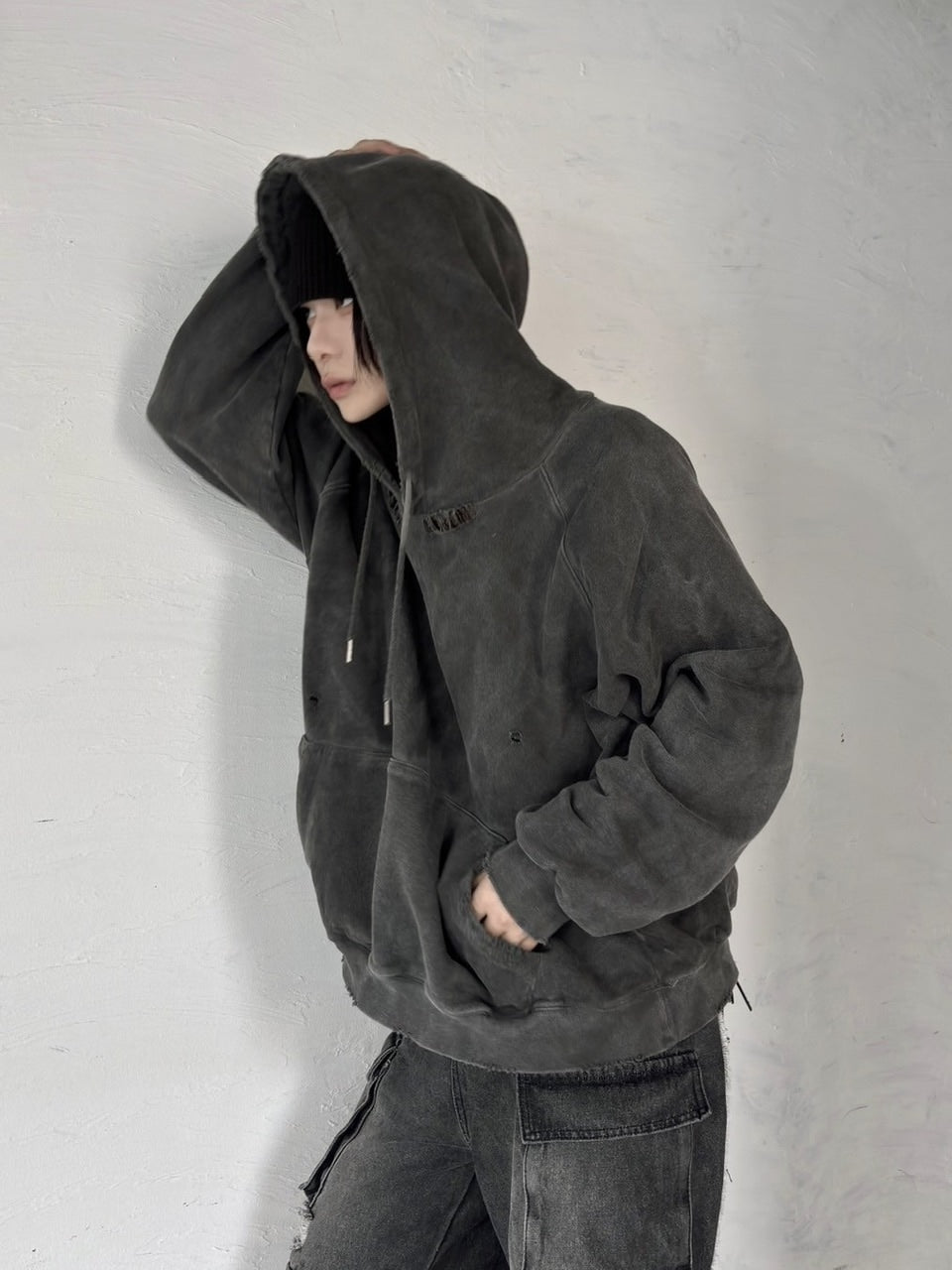 受注制【LUV CODE】waffle beanie (2color)