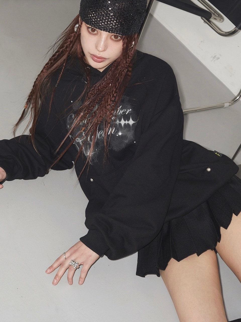 【HOLY NUMBER 7】LOVELY RIBBON DANCER CUBIC HOODIE