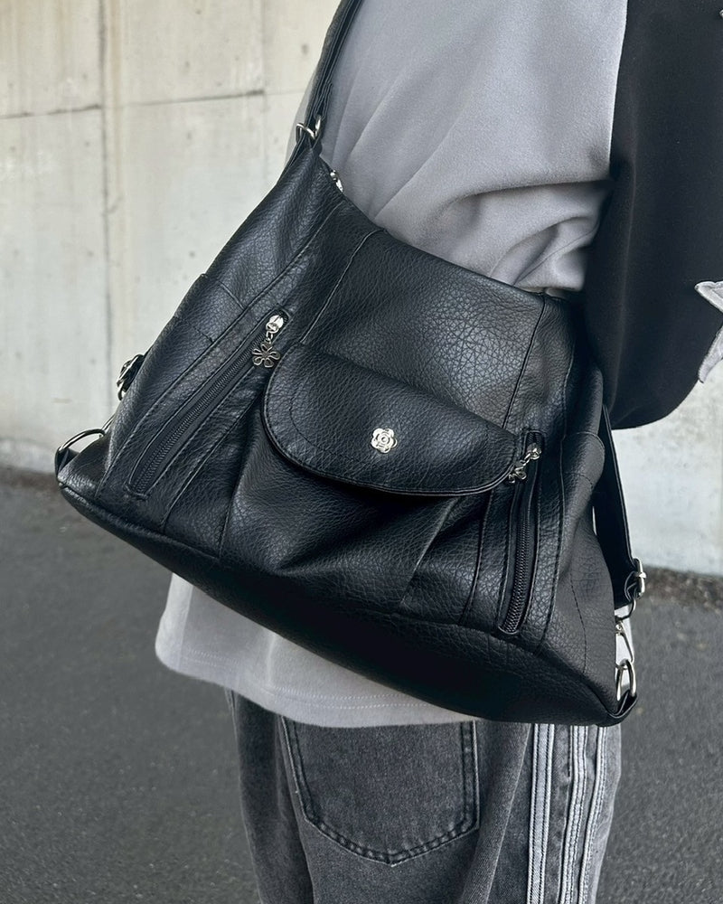 国際配送【LUV CODE】2way leather bag (2color)