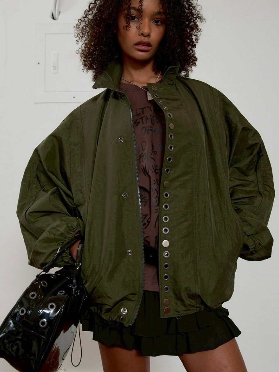 【ESC STUDIO】eyelet wind breaker jacket