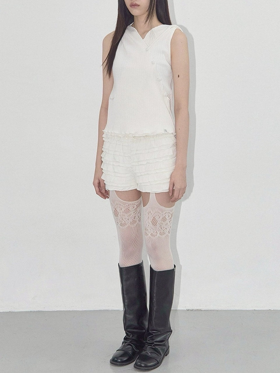 【FANCY CLUB】BIRD COWL SLEEVELESS