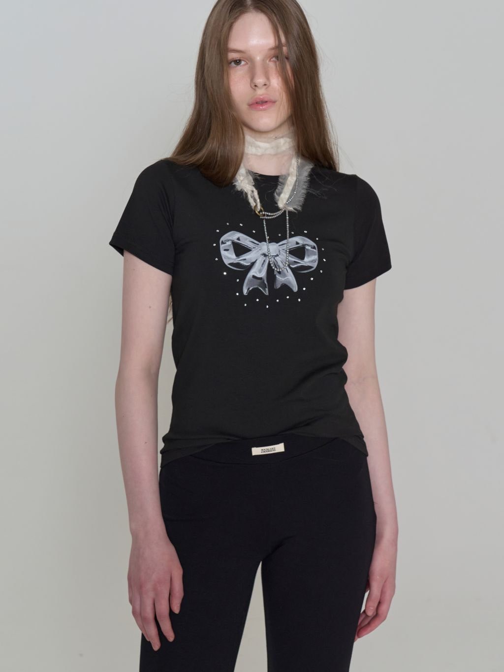 【ROCK CAKE】Hotfix Ribbon Top