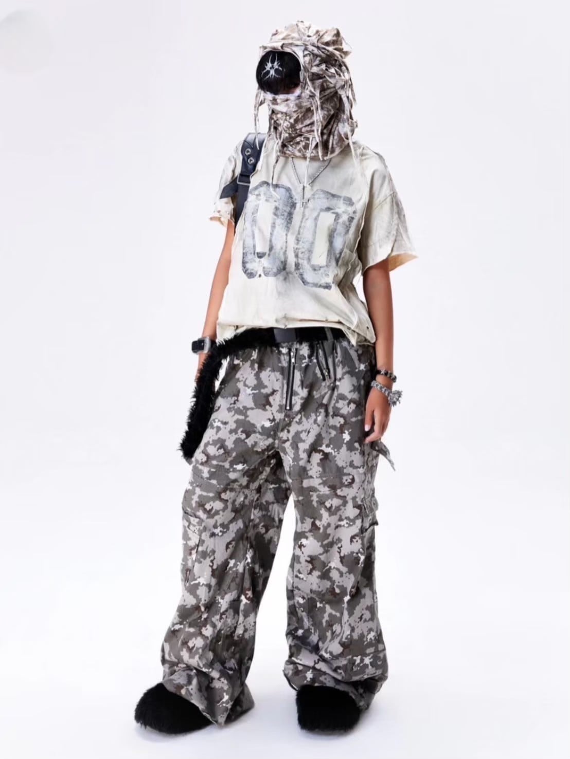 【Cozy world Wide】"005 CHAOS DREAM" WAXED T SHIRT